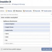Facebook apklausos