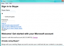 skype prisijungimo langas